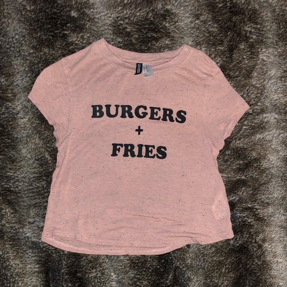 Xs H&M graphic crop T